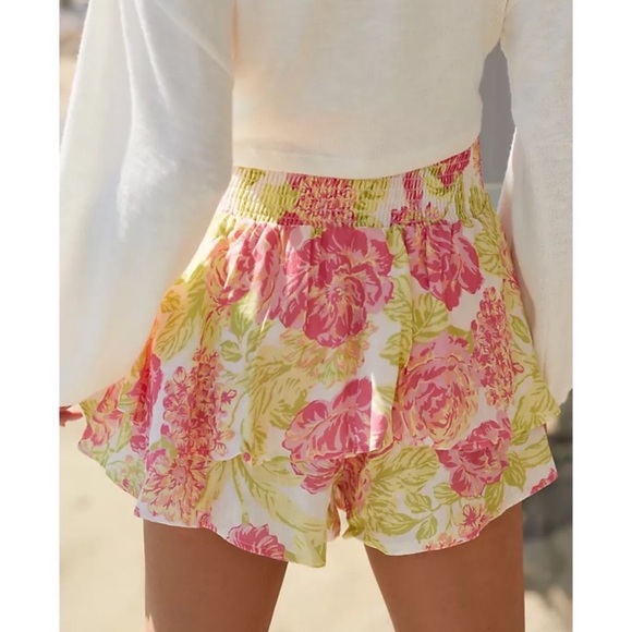 Maaji Floral Chintz Hanna Rose High Rise Short Skirt - Picture 3 of 9